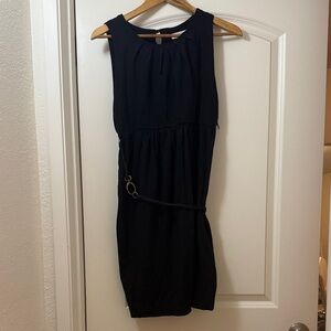Chic Black Sleeveless Mini Dress
